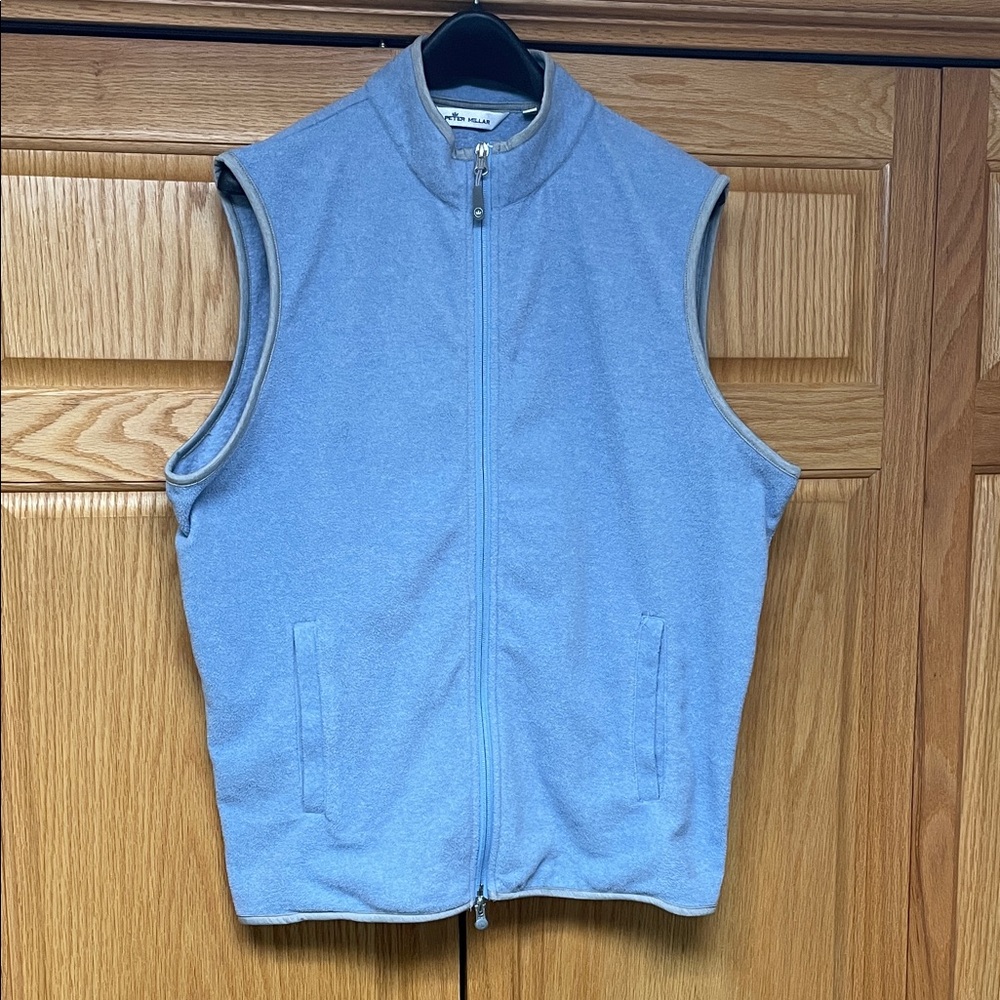 Peter Millar Light Blue Fleece Vest